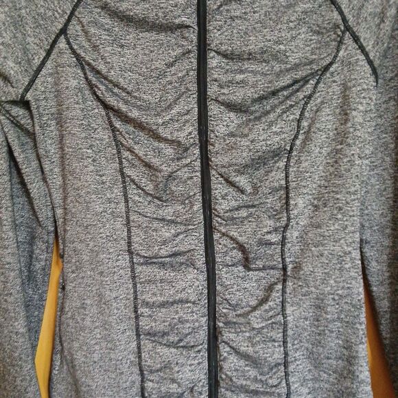 Victoria's Secret Sexy Knockout Sport Full Zip Ruched Jacket Women S Dark Gray - Picture 3 of 16